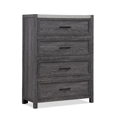 Madison Dark Gray 5-PC Panel Bed Bedroom Set
