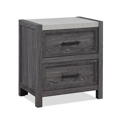 Madison Dark Gray 5-PC Panel Bed Bedroom Set