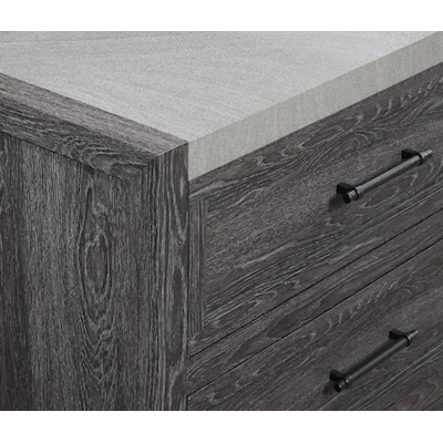 Madison Dark Gray 5-PC Panel Bed Bedroom Set