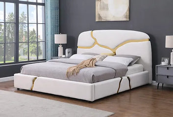 Milan Velvet Platform Bed