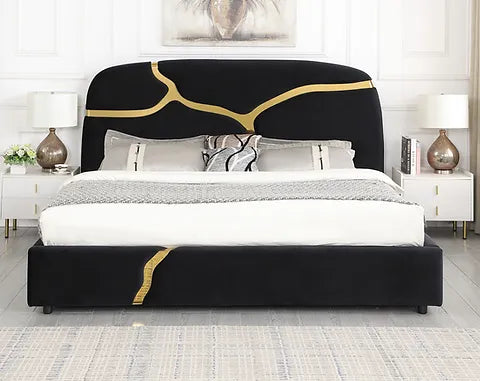 Milan Velvet Platform Beds