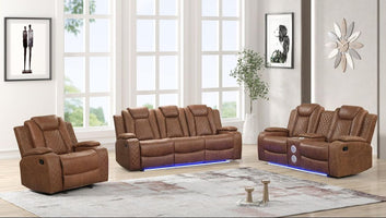 Luz Saddle 3-PC Reclining Set