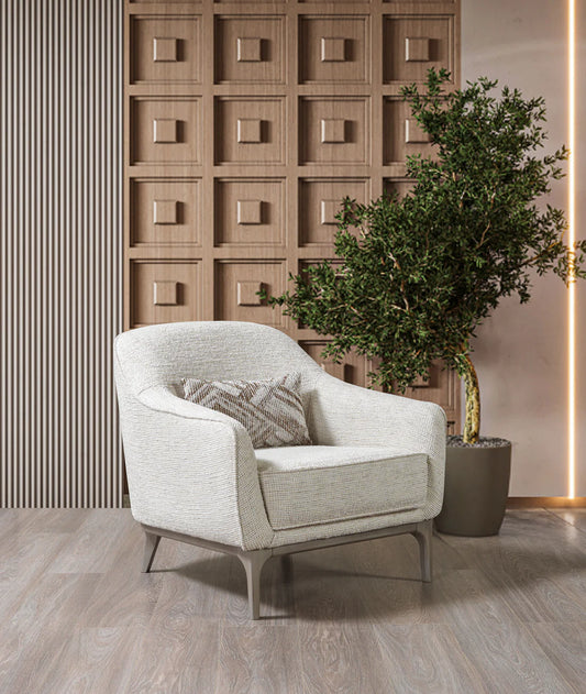 Dylan Ivory Linen Chair