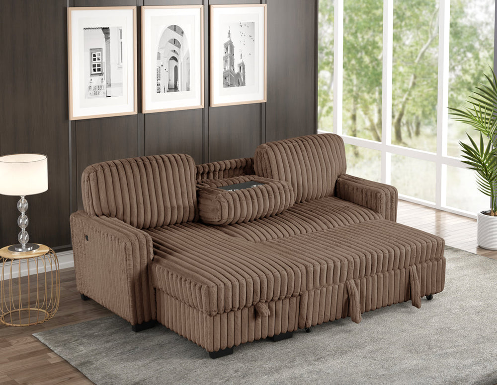 Poland Reversible Sectional With Pull-Out Bed