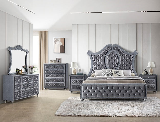 Cameo 5-PC Velvet Bedsroom Suite