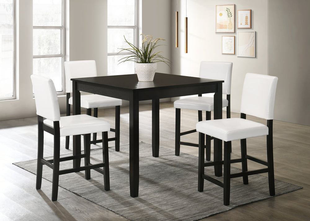 Winner White Pub Table  w/ 4 Chairs