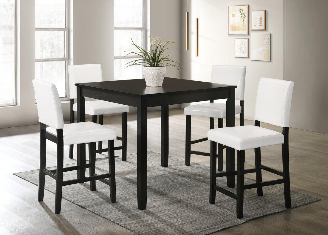 Winner White Pub Table  w/ 4 Chairs