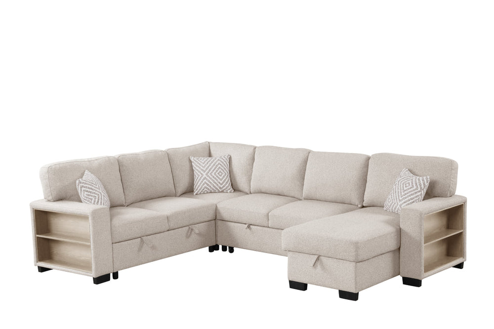 Atlantic Sectional With Pull-Out Beds