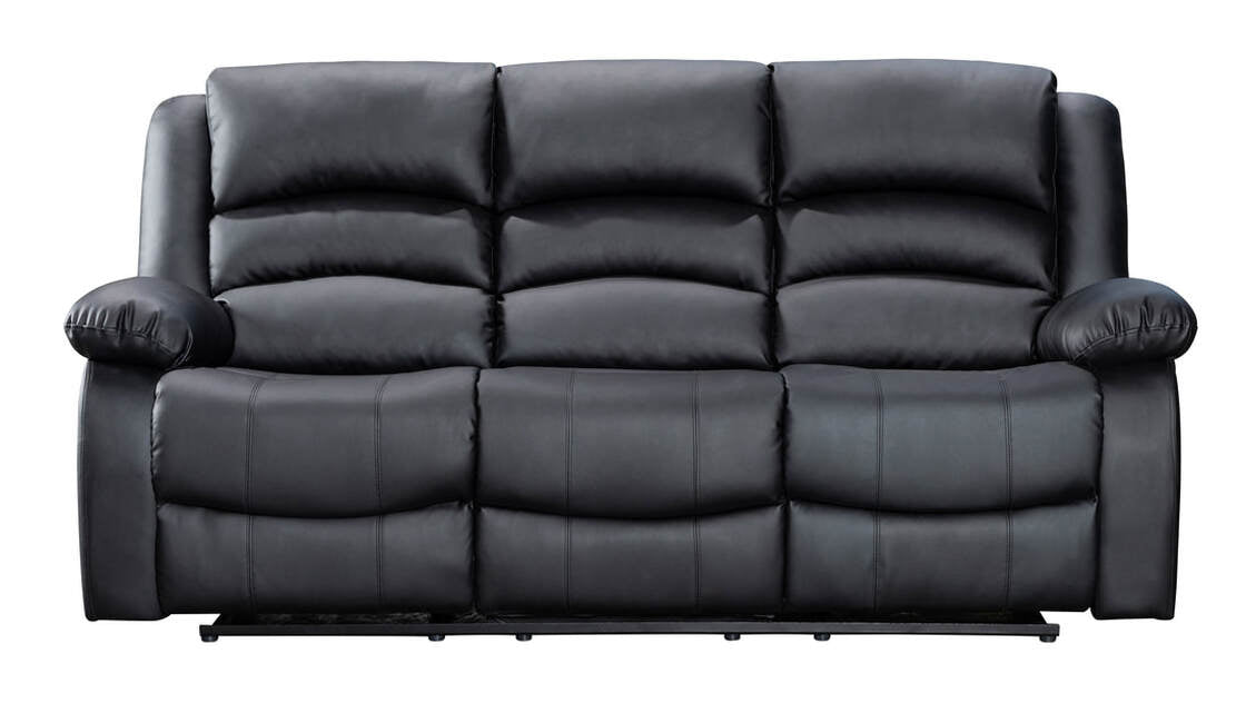 Dynamo Black 3-PC Reclining Set