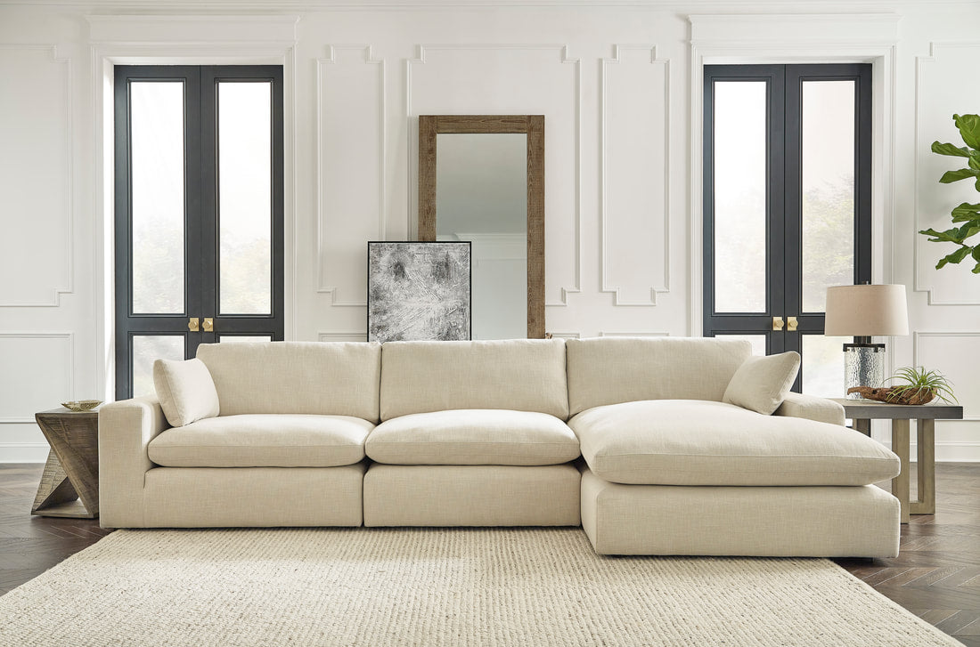AsheCloud White Sectional