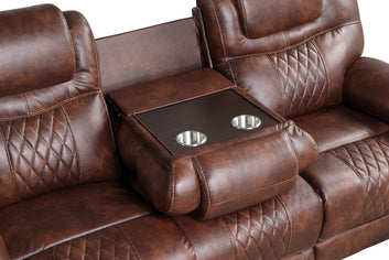 Galveston Brown 3-PC Reclining Set