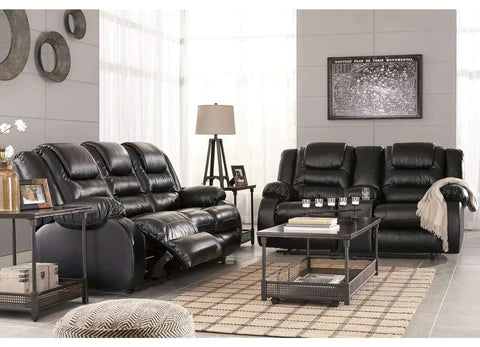 Ashley Vacherie Sofa and Loveseat Recliner Set