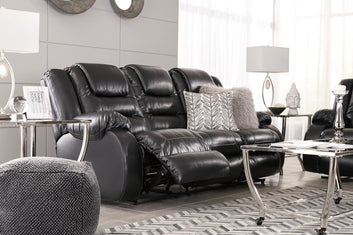 Ashley Vacherie Sofa and Loveseat Recliner Set