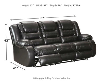Ashley Vacherie Sofa and Loveseat Recliner Set