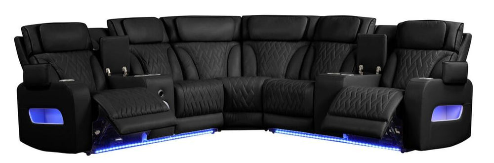 Spain Power Reclining Sectional Power Headrests