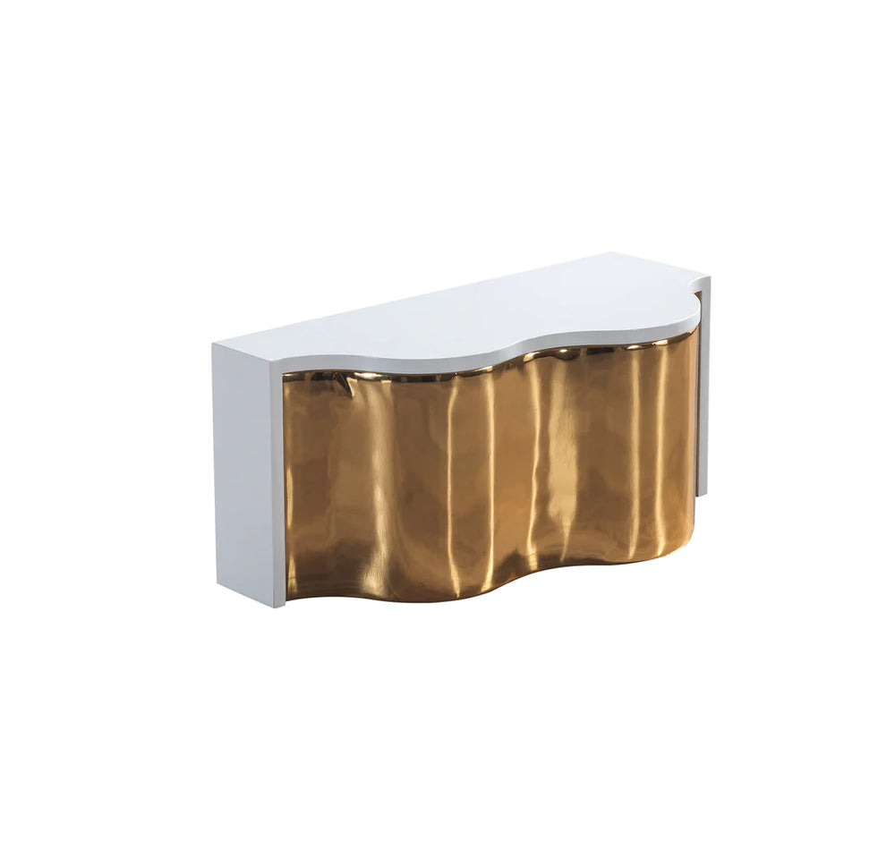 Dream Wood White Gold 3-Piece Coffee Table