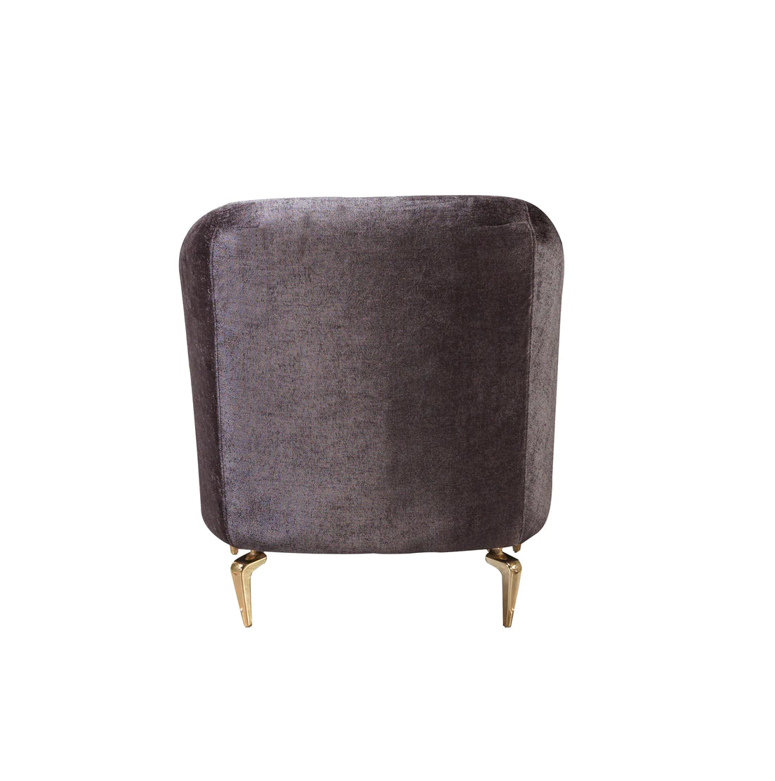 Santana Smoke Velvet Accent Chair | Modern Living Room Chair
