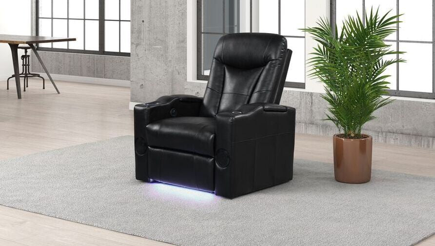 Topgun Black - Power Recliner (Bluetooth Speaker + Led Light)
