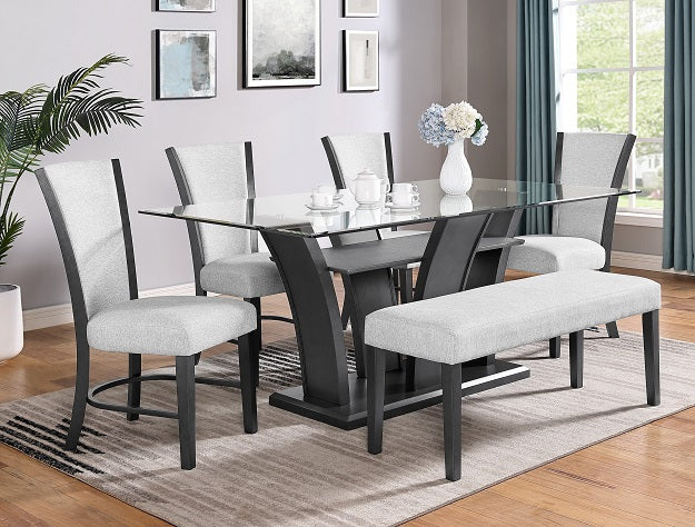 CAMELIA DOVE 6-PC DINING SET