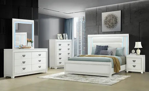 Aanya 5-PC White Bedroom Set
