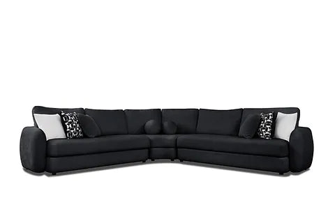 Ceilo 3-PC Black Sectional