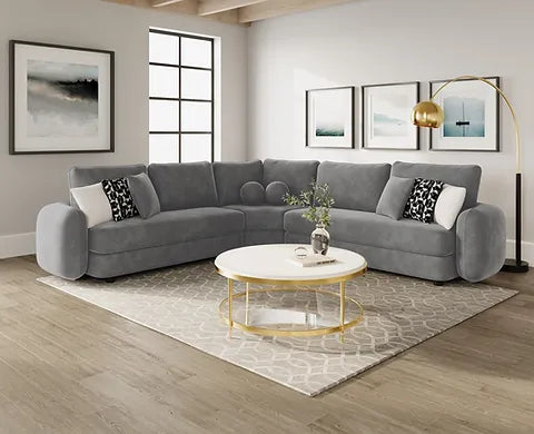 Ceilo 3-PC Gray Sectional
