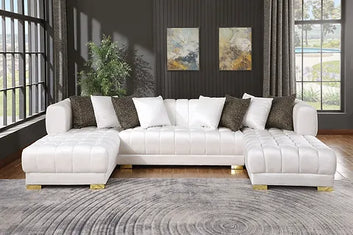 Dasha Velvet Double Chaise Sectional