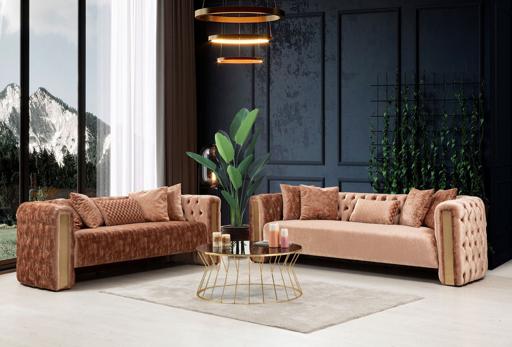 Scarlett Plush Sofa & Loveseats
