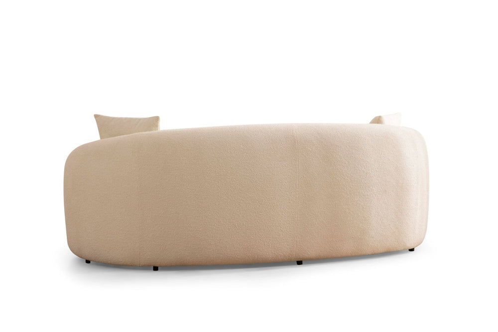 Bonita Ivory Boucle Loveseat 81"