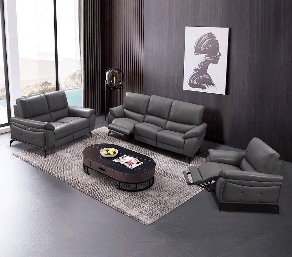 Dark Grey w/ electric recliners