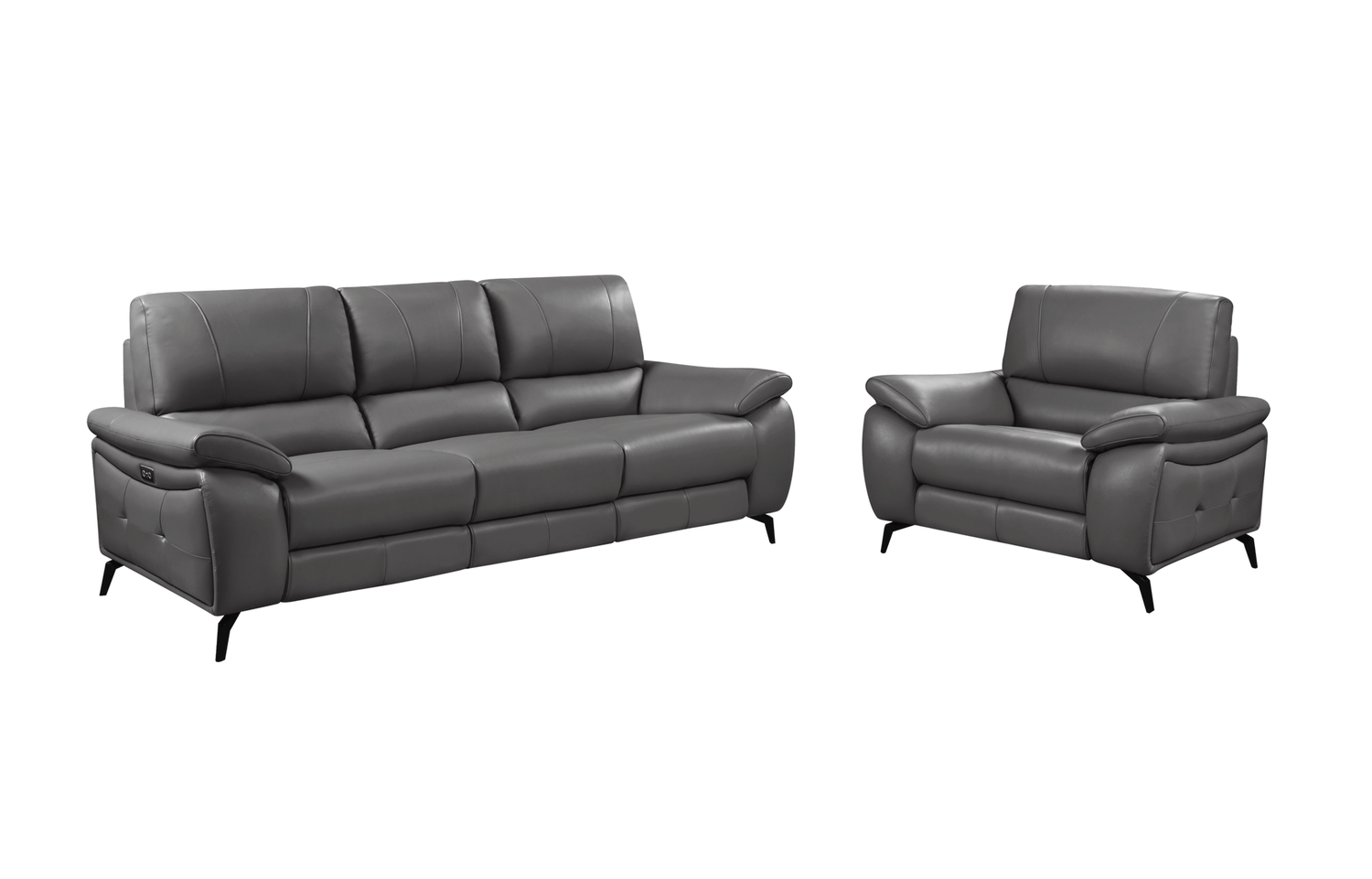 Dark Grey w/ electric recliners