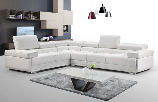 Dell White Sectional