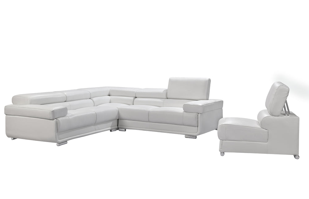 Dell White Sectional