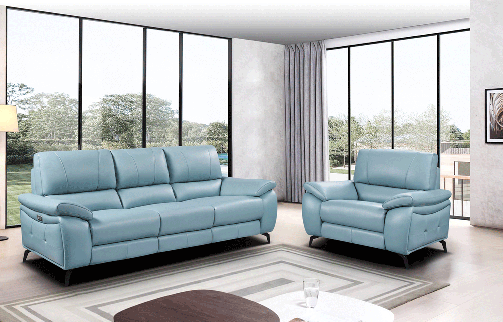 Blue w/ electric recliners