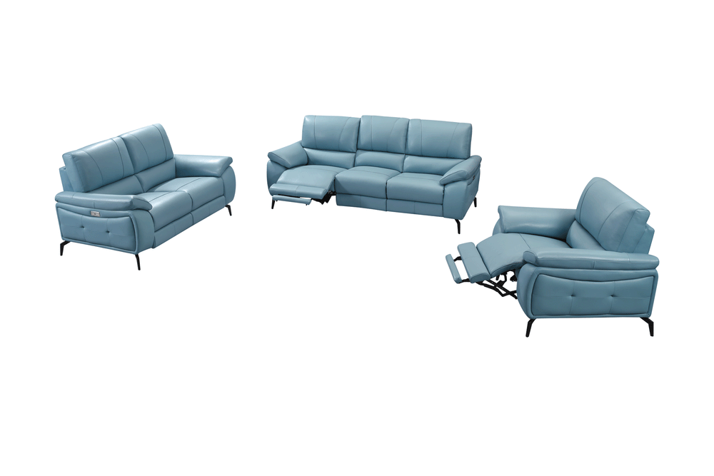 Blue w/ electric recliners