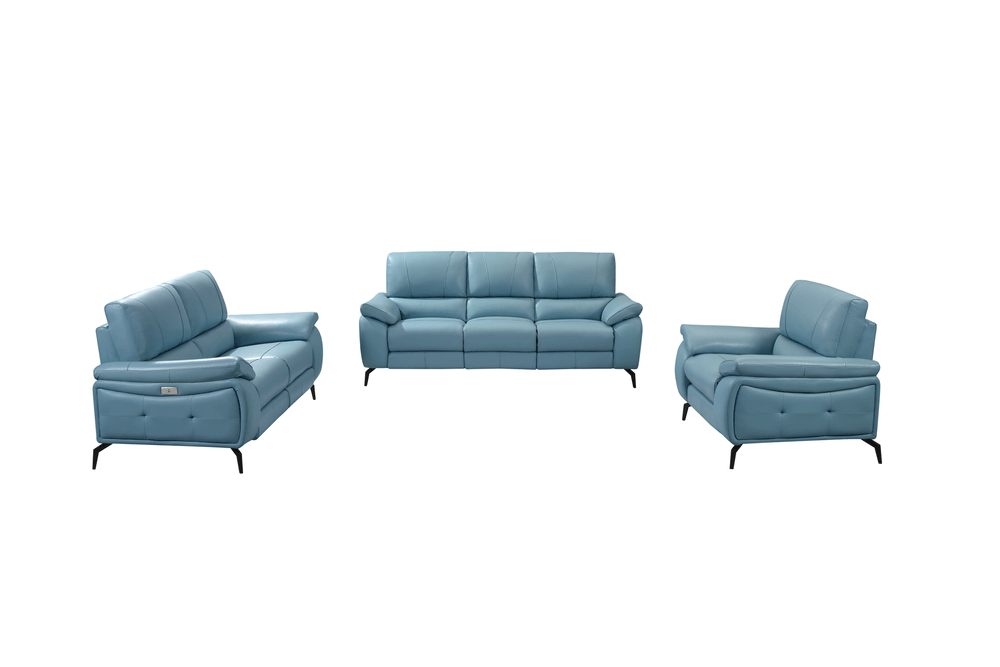 Blue w/ electric recliners