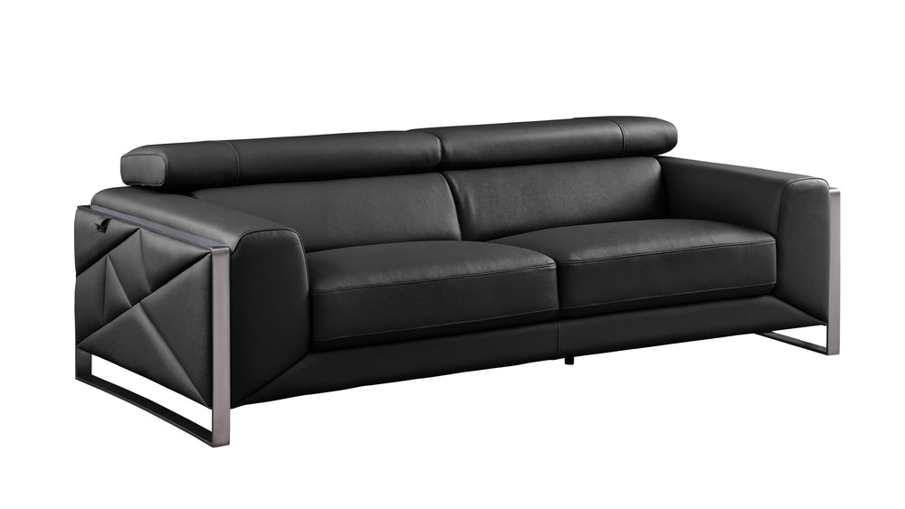 Giorgio Black 3-PC Sofa Living Room Set