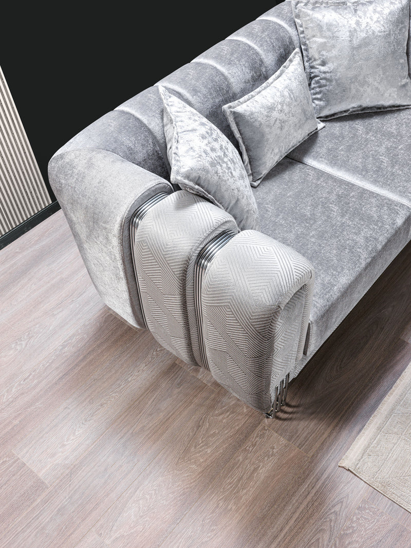 Santana Velvet Sofa & Loveseat Set | Luxury 2-Piece Living Room Set