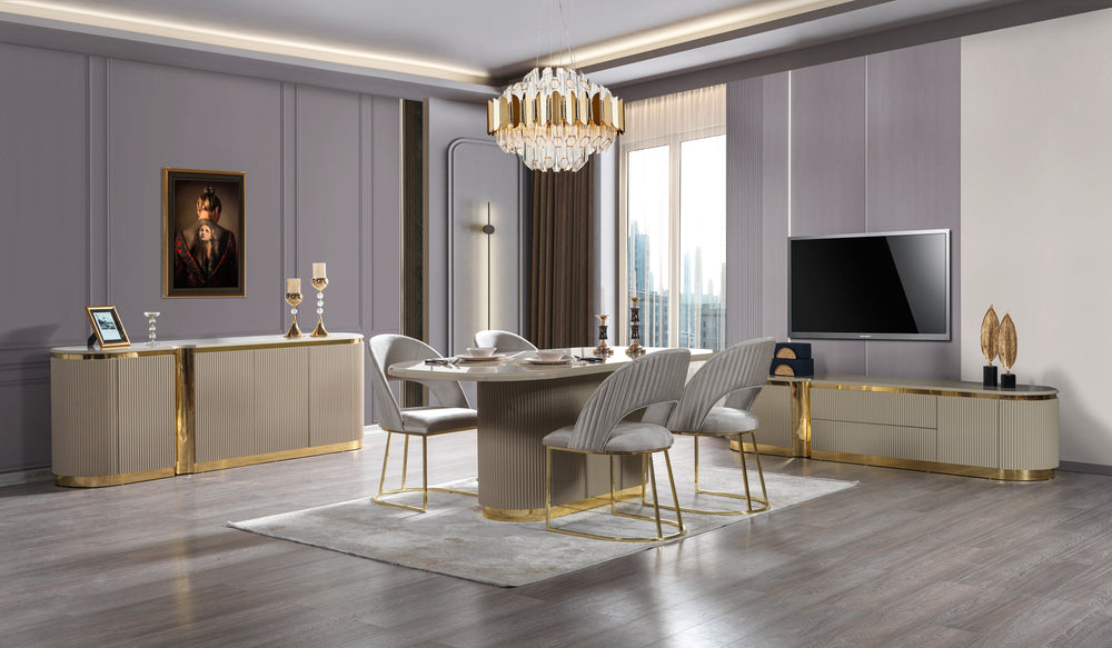 Milena Ivory 7-Piece Dining Set [ETA: 3/20]