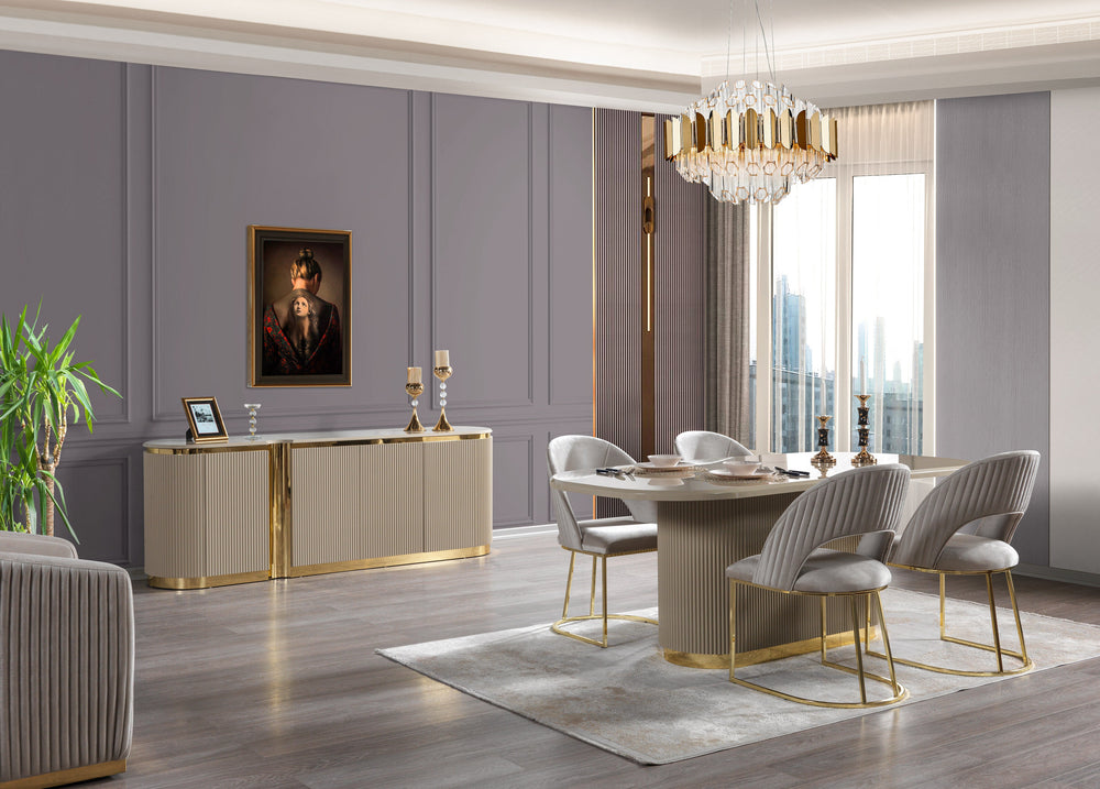 Milena Ivory 7-Piece Dining Set [ETA: 3/20]
