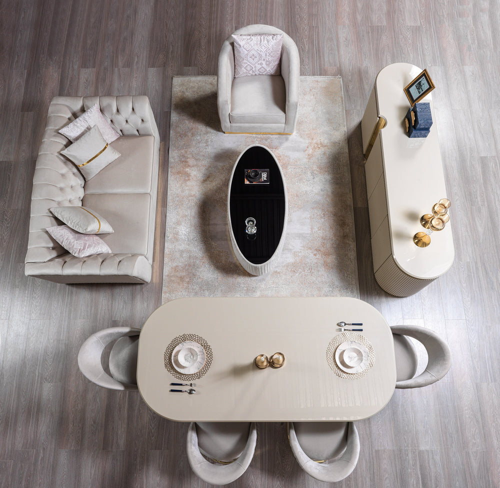 Milena Ivory 7-Piece Dining Set [ETA: 3/20]