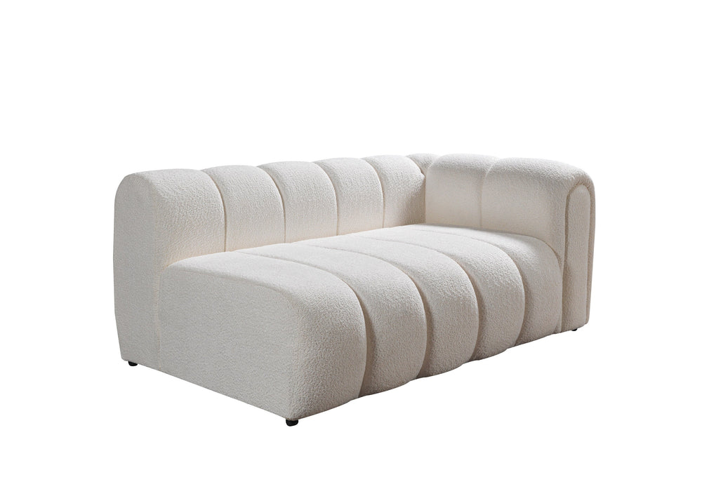Lis Ivory Boucle LAF 115" Sectional