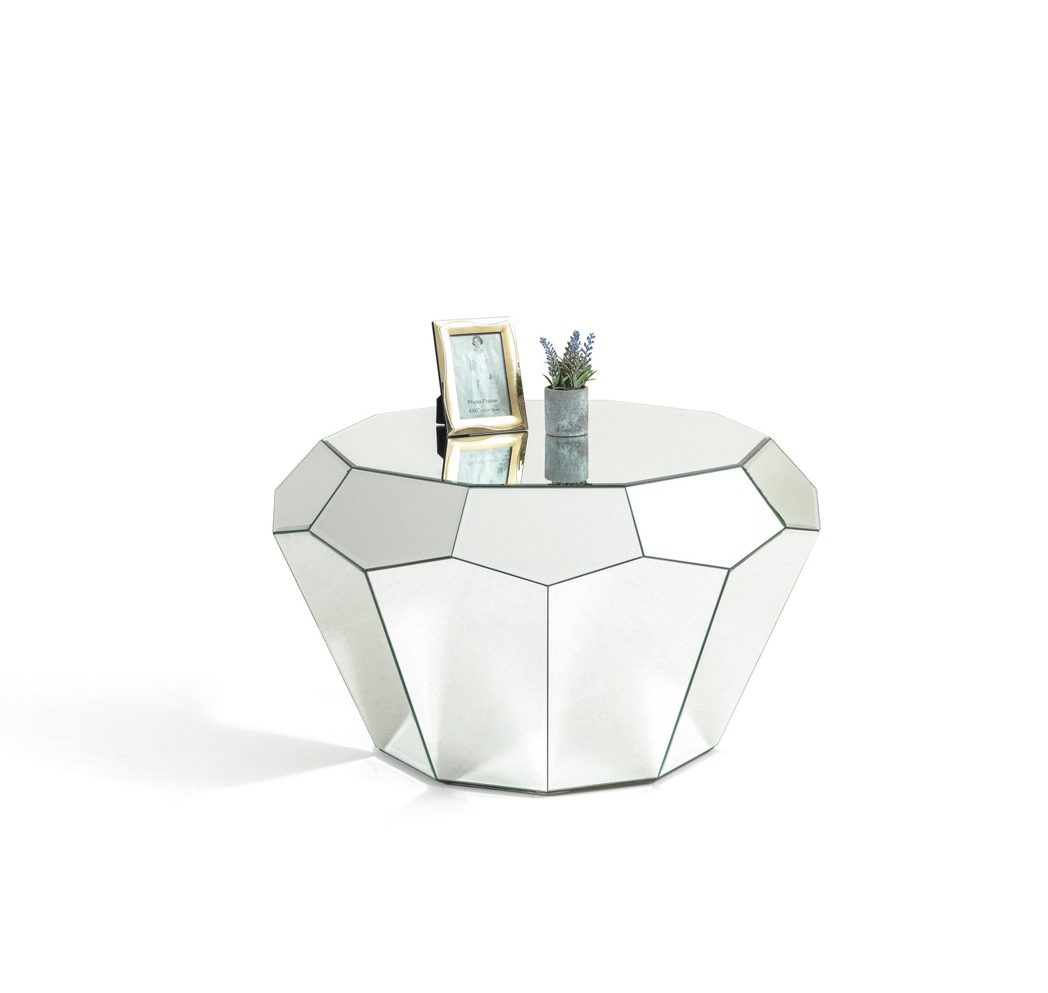 Diamond Mirrored  Coffee Table