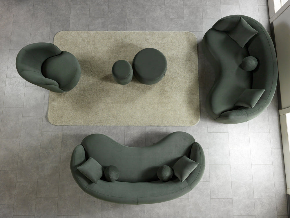 Bonita Green Velvet Accent Chair