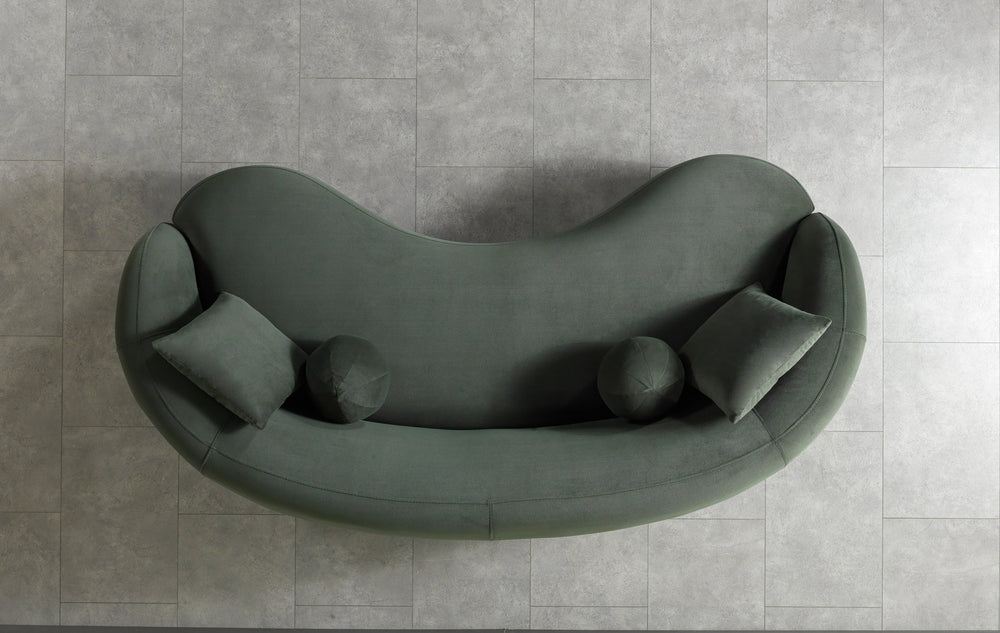 Bonita Green Velvet Sofa & Loveseat