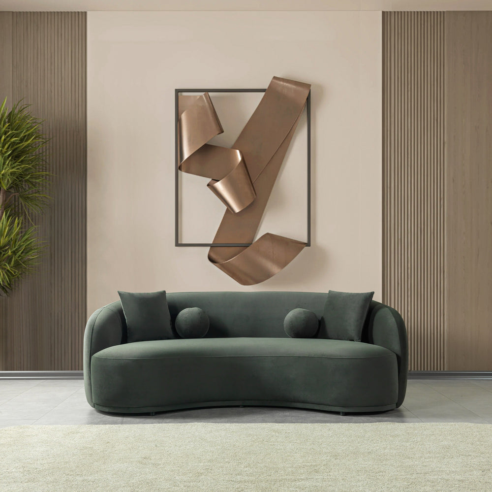 Bonita Green Velvet Sofa & Loveseat
