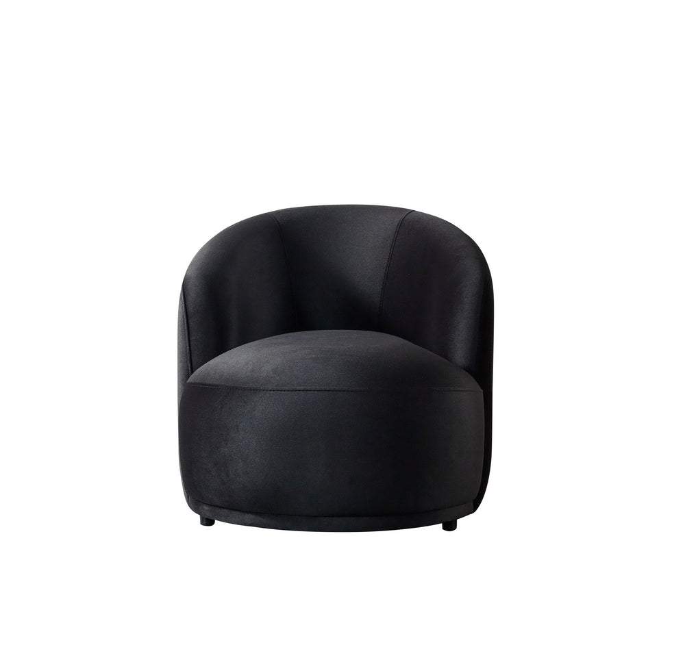 Bonita Black Velvet Accent Chair