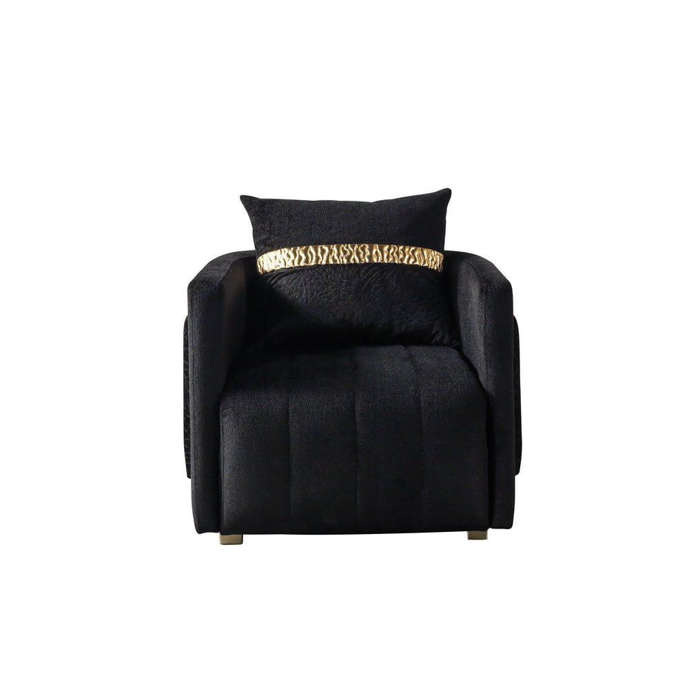 Carlina Black Velvet Sofa & Loveseats