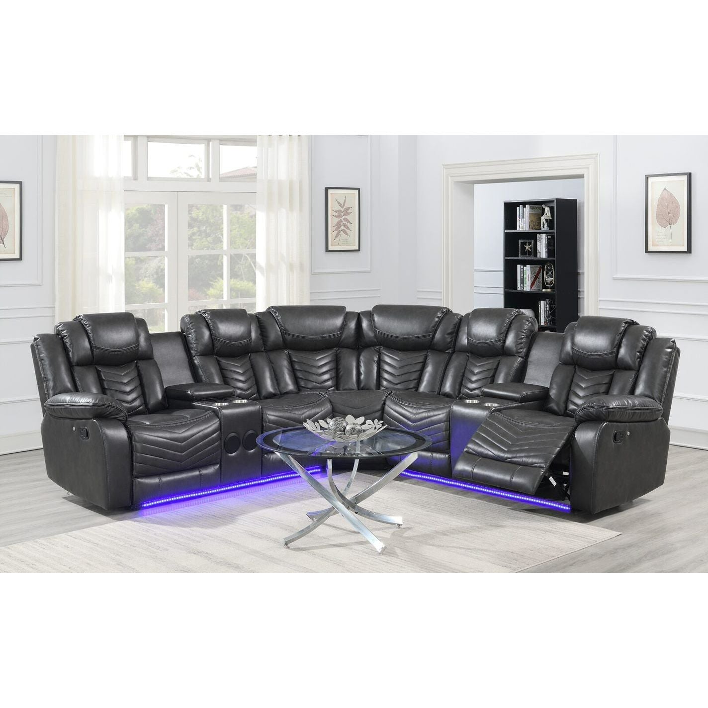 S2021 Lucky Charm Sectional (Grey)