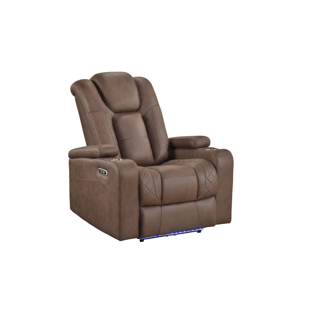 Ashley 3-PC Brown Fabric Power Recliner Set
